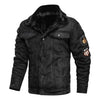 Leather Jacket Men Coats PU Outerwear Motorcycle Biker Male Business Winter Faux Fur Jacket Thick Fleece Leather Mens Windproof