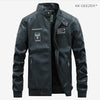 Leather Jacket Men Bomber Baseball Jacket Biker Pu Coat Faux Pilot  Varsity Fleece College Top Leather Black Slim Fit Motorcycle